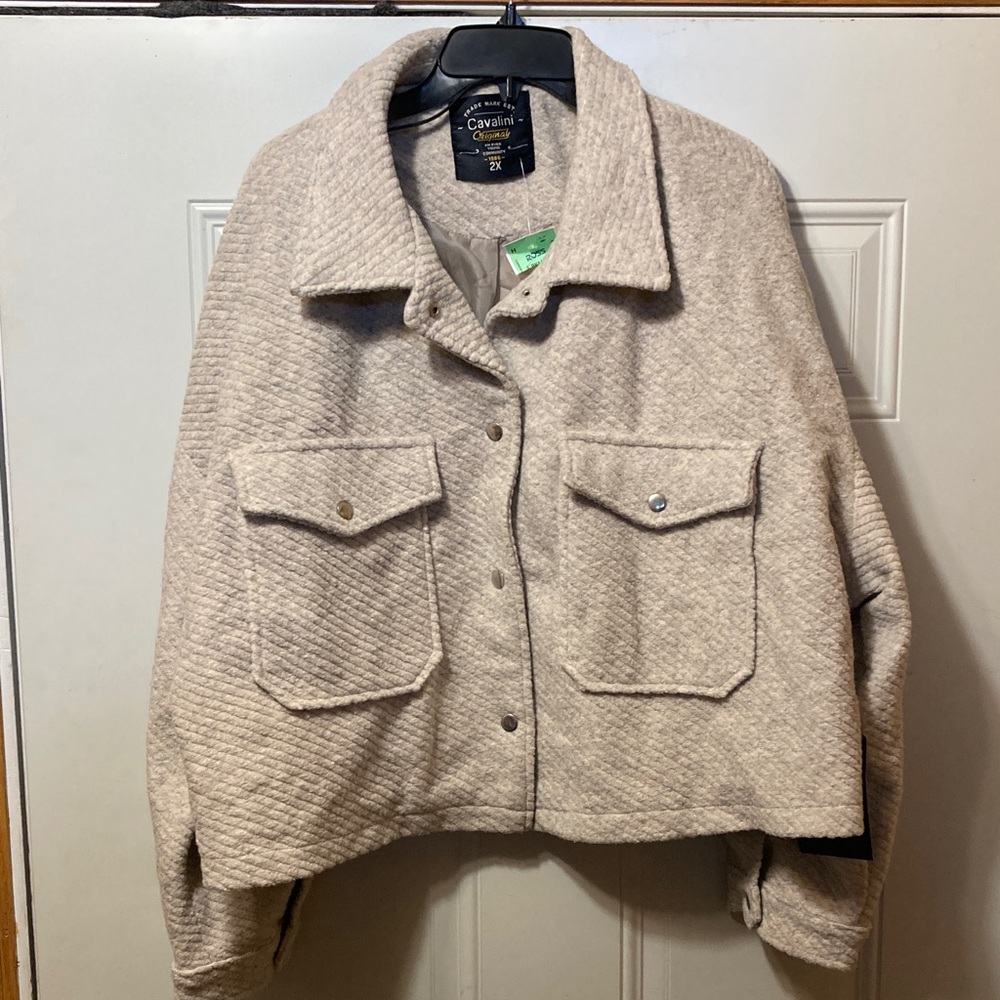 Cavalini Tan Jacket 2X NWT